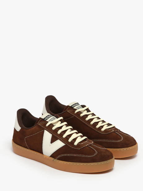 Sneakers Berlin Uit Leder Victoria Bruin women 1126218 ander zicht 2